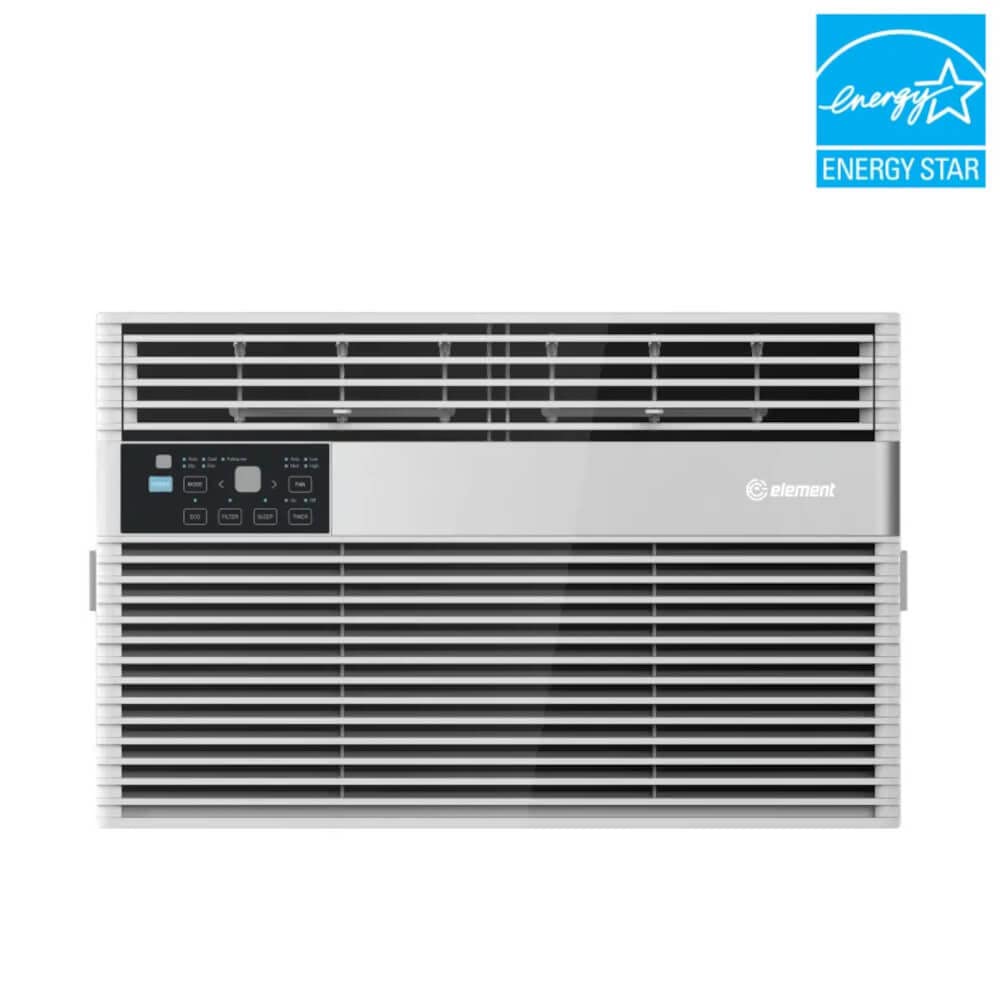 Element 10,000 Btu Window Air Conditio, Cools 450 Sq.Ft. (18' X 25' Room Size), Electronic Control With Remote, 3 Way Cooling &