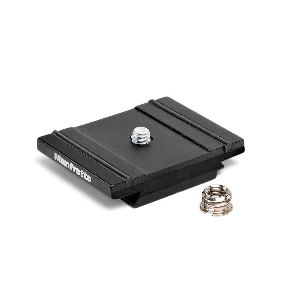Manfrotto 200Pl Plate In Aluminium, For Camera Tripods, Lightweight And Compact, Easy And Quick Set Up, Photography Equipment, For Content Creation And Vlogging
