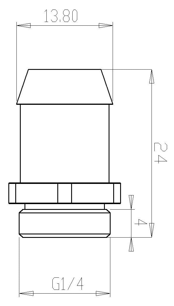 Xspc G1/4 To 1/2 Barb Fitting For Soft Tubing, Black Chrome