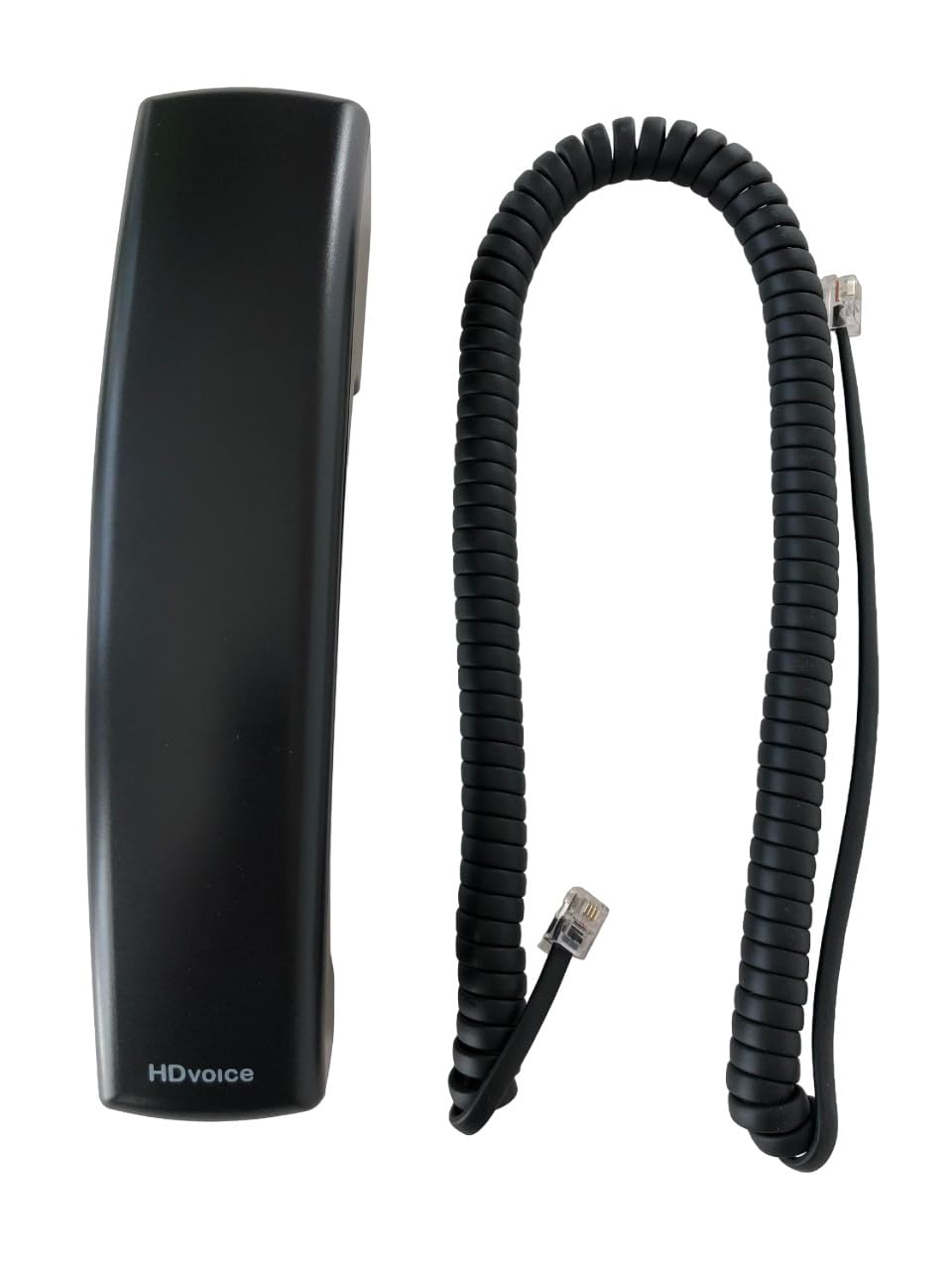 The VoIP Lounge Replacement HD Voice Handset with Curly Cord for Polycom VVX Series IP Phones 300 301 310 311 400 401 410 411 50