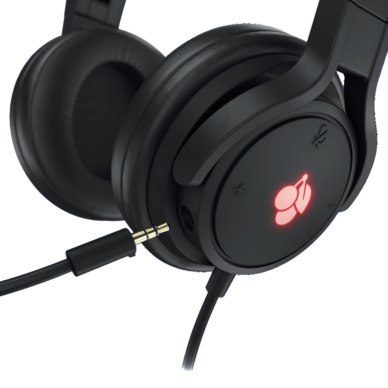 Cherry Hc 2.2 Wired Headset For Gaming & Multimedia Usb 7.1 Surround Sound Detachable Microphone Black 7 Foot Long Cord.