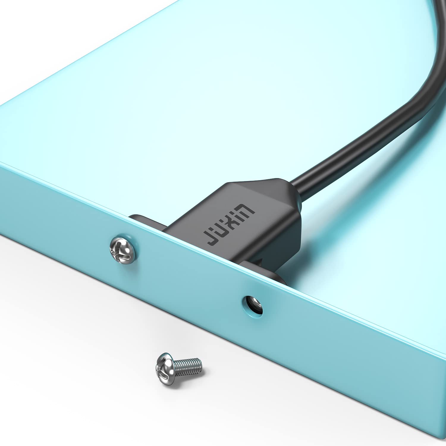 Juxinice 2Pack Usb2.0 Male To Female Extension Cable With Ears Can Be Fixed Various Chassis/Cabinets/Panels Usb Extender W/Screw