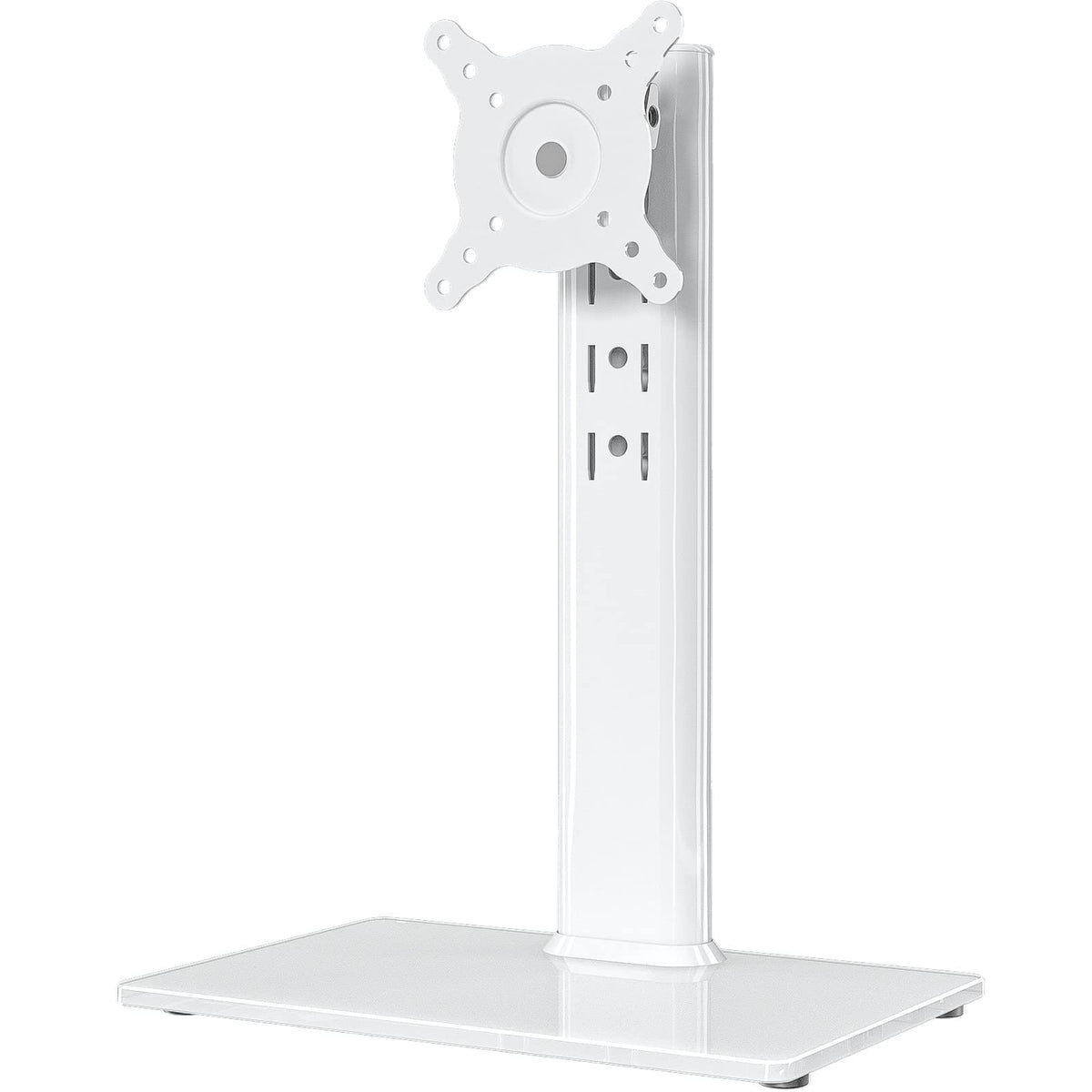 Single Lcd Computer Monitor Free Standing Desk Stand Riser For 13 Inch To 32 Inch Screen With Swivel, Height Adjustable, Rotatio