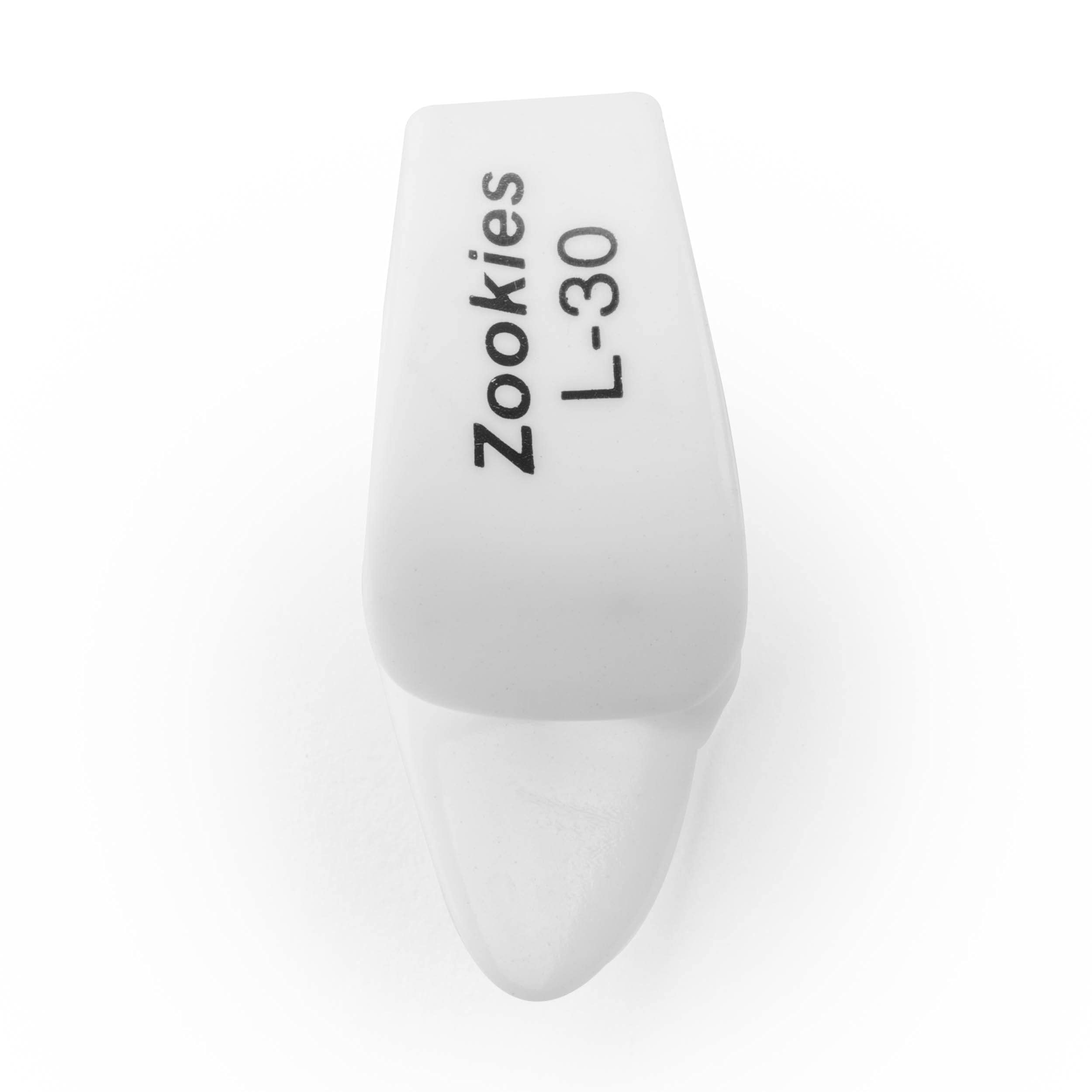 Jim Dunlop Z9003L30 Zookies� Thumbpicks, White, Large 30�, 12/Bag