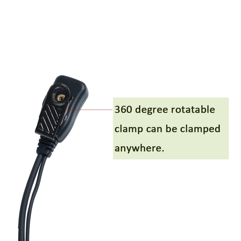 Bvmag Uv 82 Earpiece For Baofeng,Walkie Talkie Earpiece With Mic Ptt For Bf 888S Uv 5R Bf F8Hp Bf F9 Kenwood Tk 2107 Tk 3107 H77