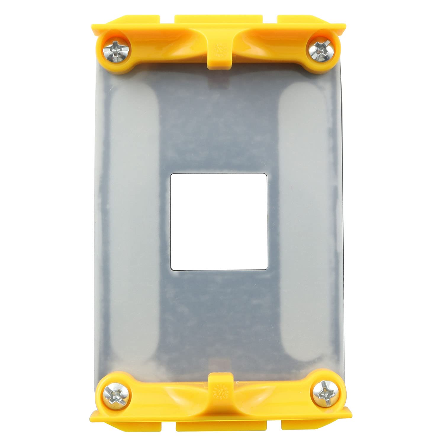 Rlecs 1Pc Am4 Backplane Heatsink Bracket Motherboard Cpu Fan Cooling Mounting Sheet Plate For Am4 Amd Socket, Yellow