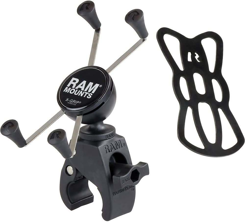 Ram Mounts X-Grip Large Phone Mount With Ram Snap-Link Tough-Claw Ram-Hol-Un10-400U For Motorcycle, Atv/Utv, Bike