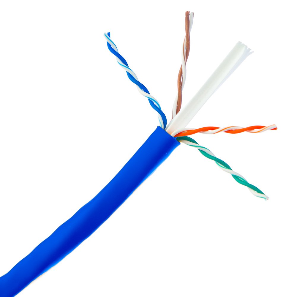 ACCL 1000ft Cat6 UTP Ethernet Cable, Solid, Pullbox, Blue, 1pk