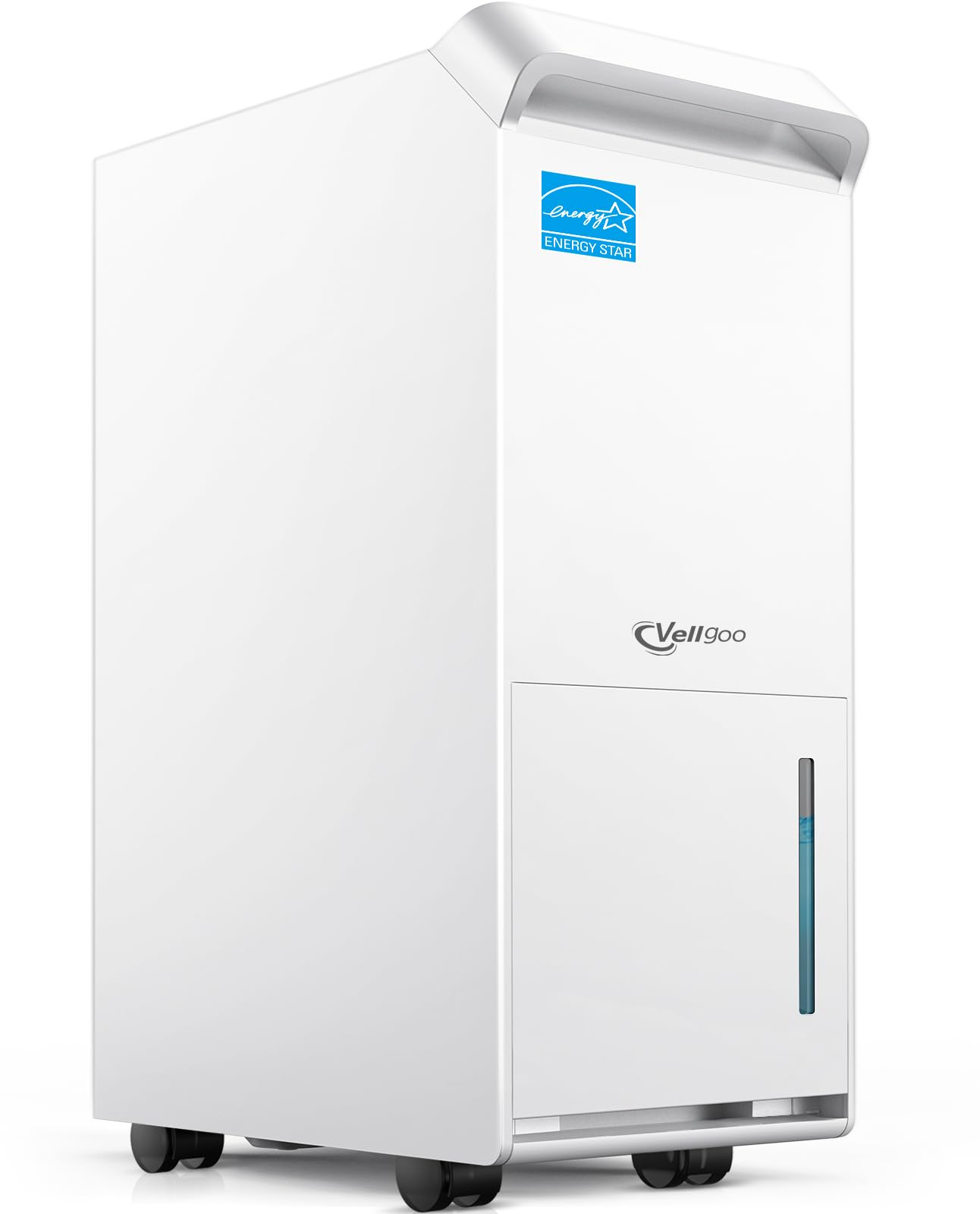 Vellgoo 1,500 Sq.Ft Energy Star Dehumidifier For Basement With Drain Hose, 22 Pint 2019 Doe Drytank Series Dehumidifiers For Lar