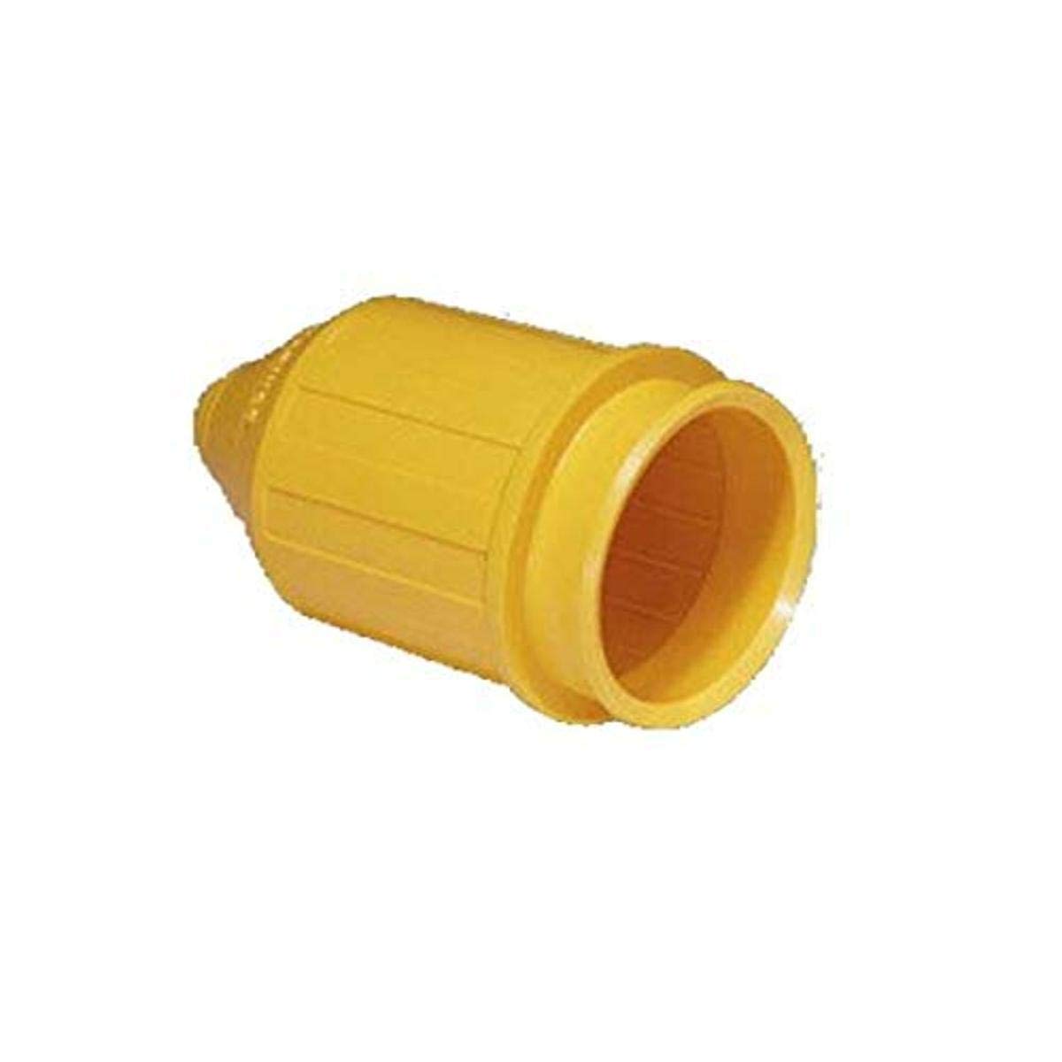 Marinco 7717N Weatherproof Cover For Marinco Marine Electrical 50-Amp Connectors (6361Crn And 6365Crn, Male Connectors, Yellow),WBEEAB000NI38WG