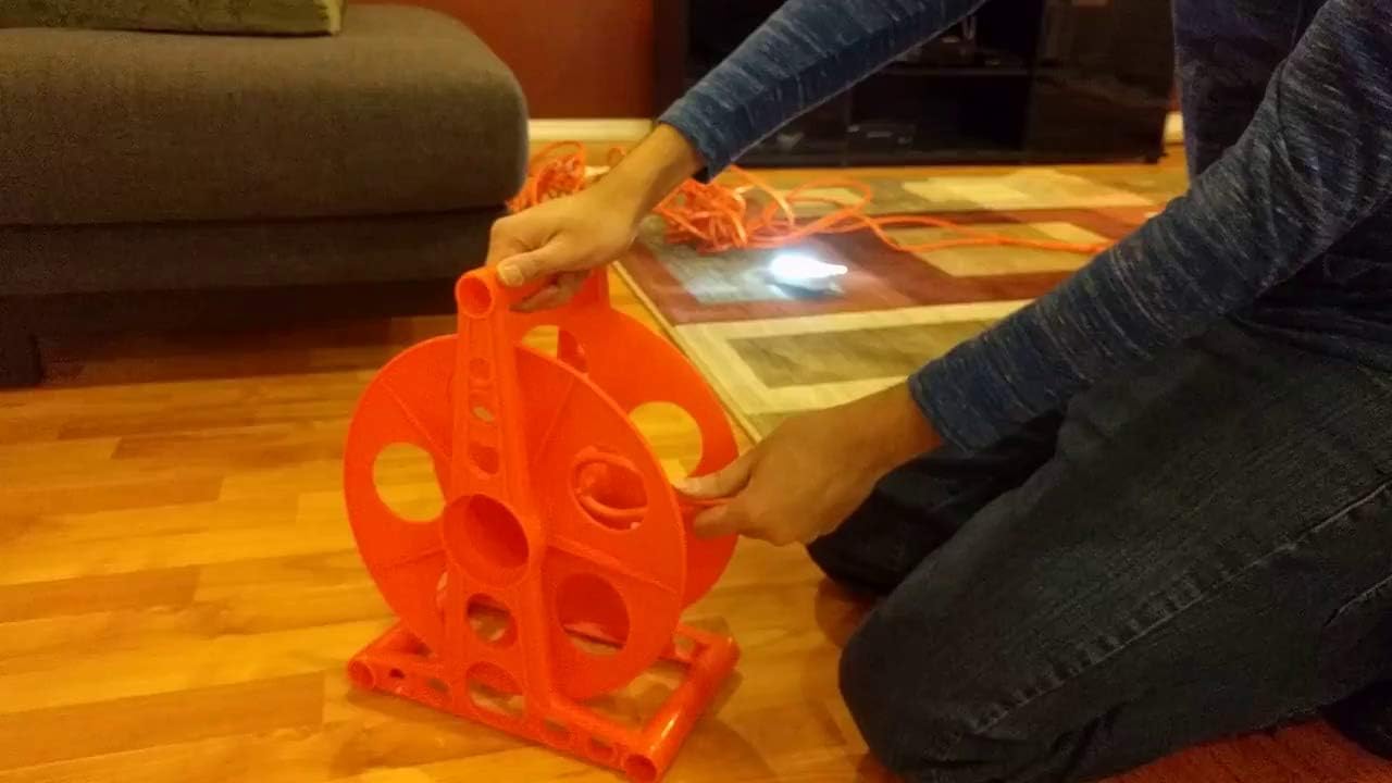 Bayco K 100 Cord Storage Reel W/Stand, Pack, Orange