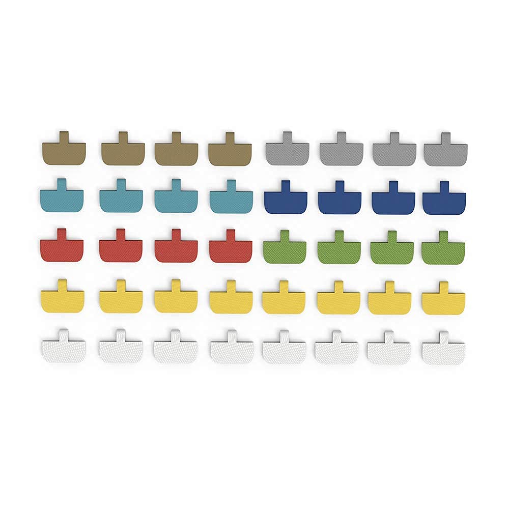 XIAOXI Cable Labels 40x65mm Multi-color Reusable Hook and Loop ...