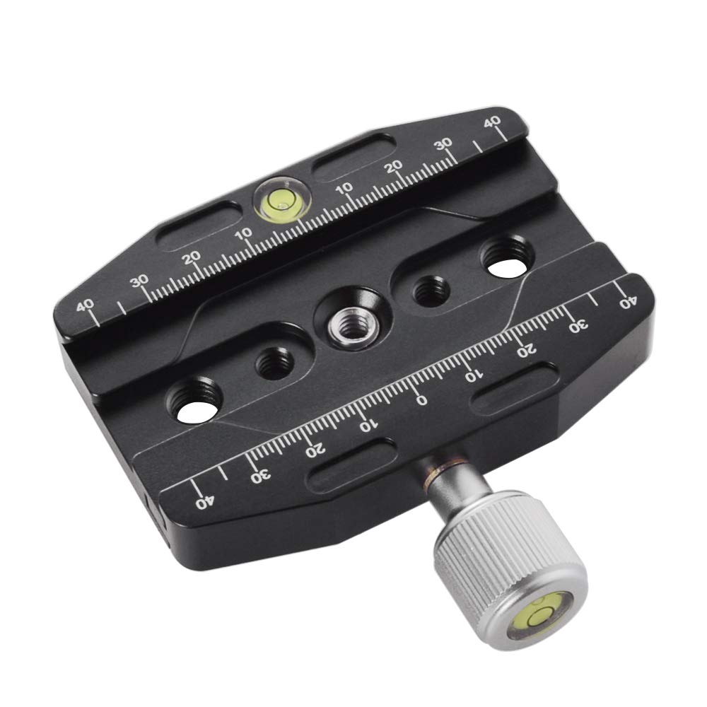 Fotoconic Cl 90N Quick Release Clamp With Arca Swiss Clamp Plate Aluminum Alloy For Tripod Or Monopod Compatible