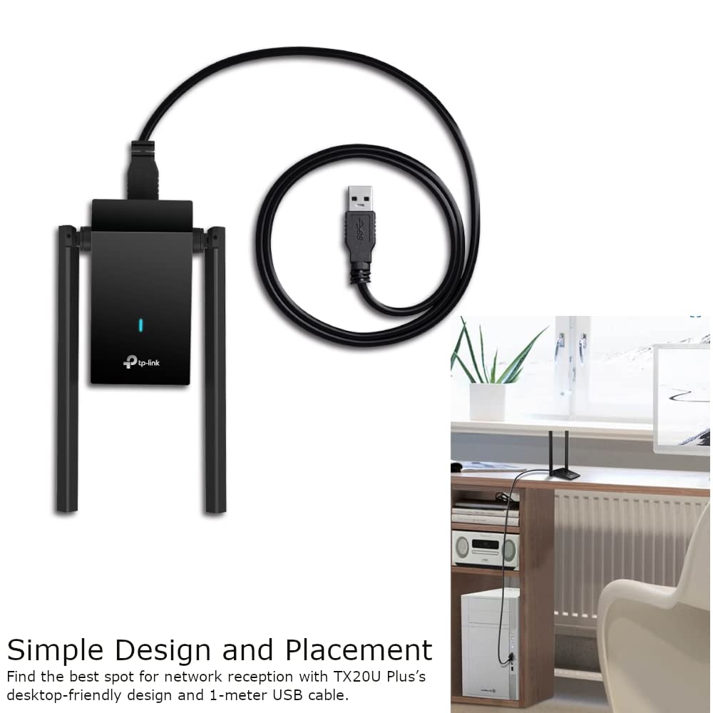 Adaptador Tp Link Ax1800 Dual Band High Gain Wifi Usb