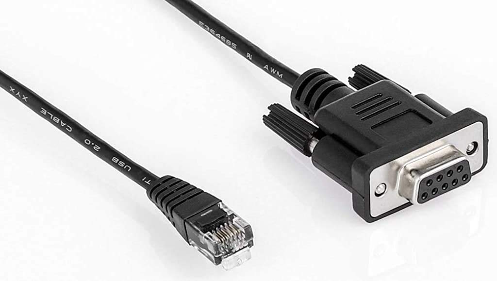 LIANSHU RS232 DB9Pin Female to RJ11 RJ12 6P6C LAN Network Serial ...