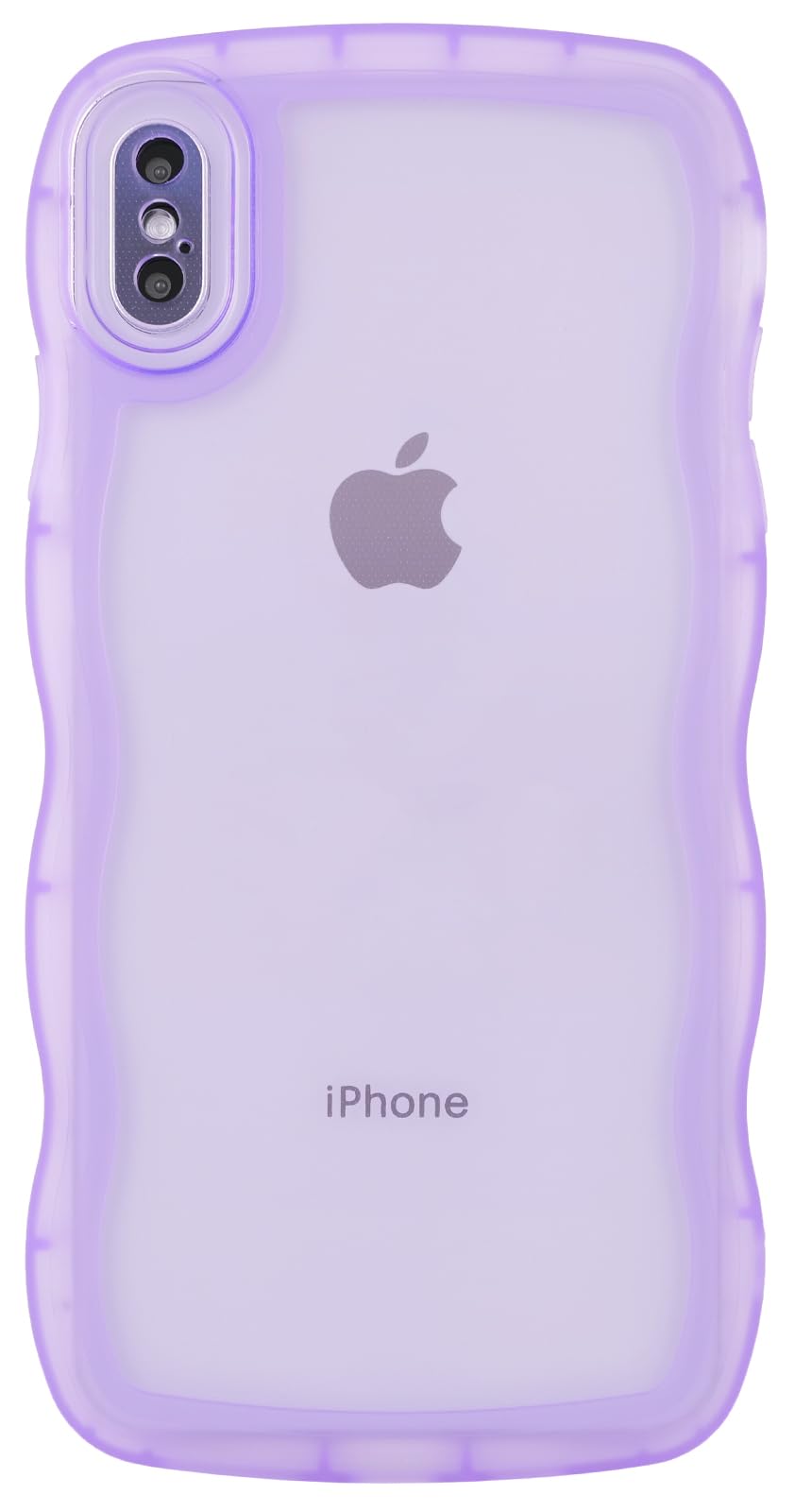 Skylmw Compatible With Iphone Xs Max Case 6.5'', Cute Kawaii Curly Wave Frame Shape Soft Silicone Shockproof Protective Phone Co