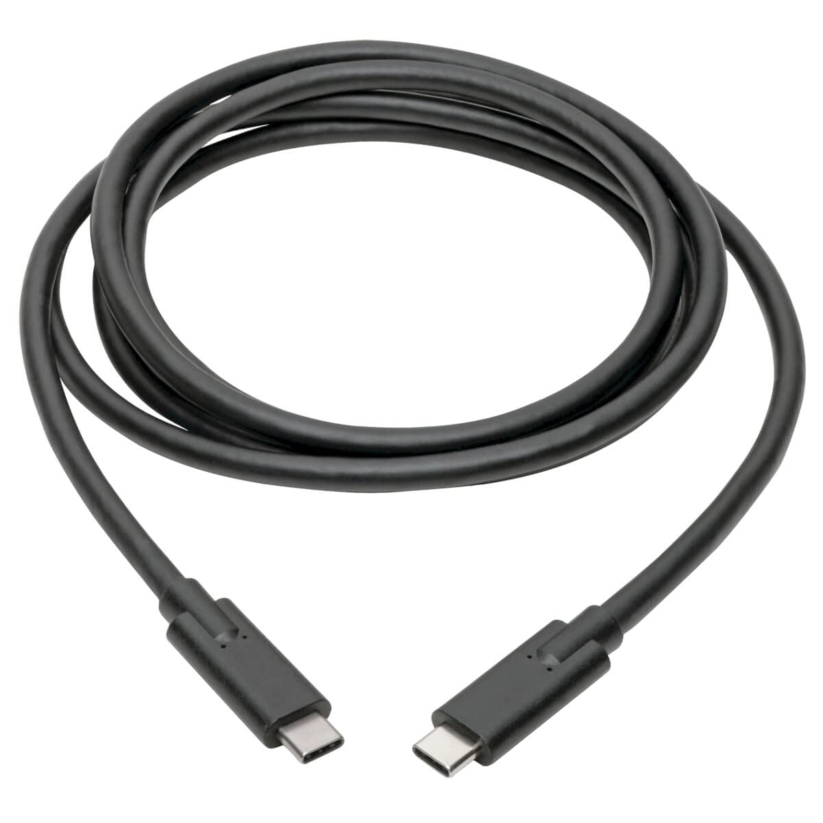 Tripp Lite USB C to USB Type C Cable 6ft USB 3.1 Gen 1 5A 5 Gbps M/100W, Black (U420-006-5A)