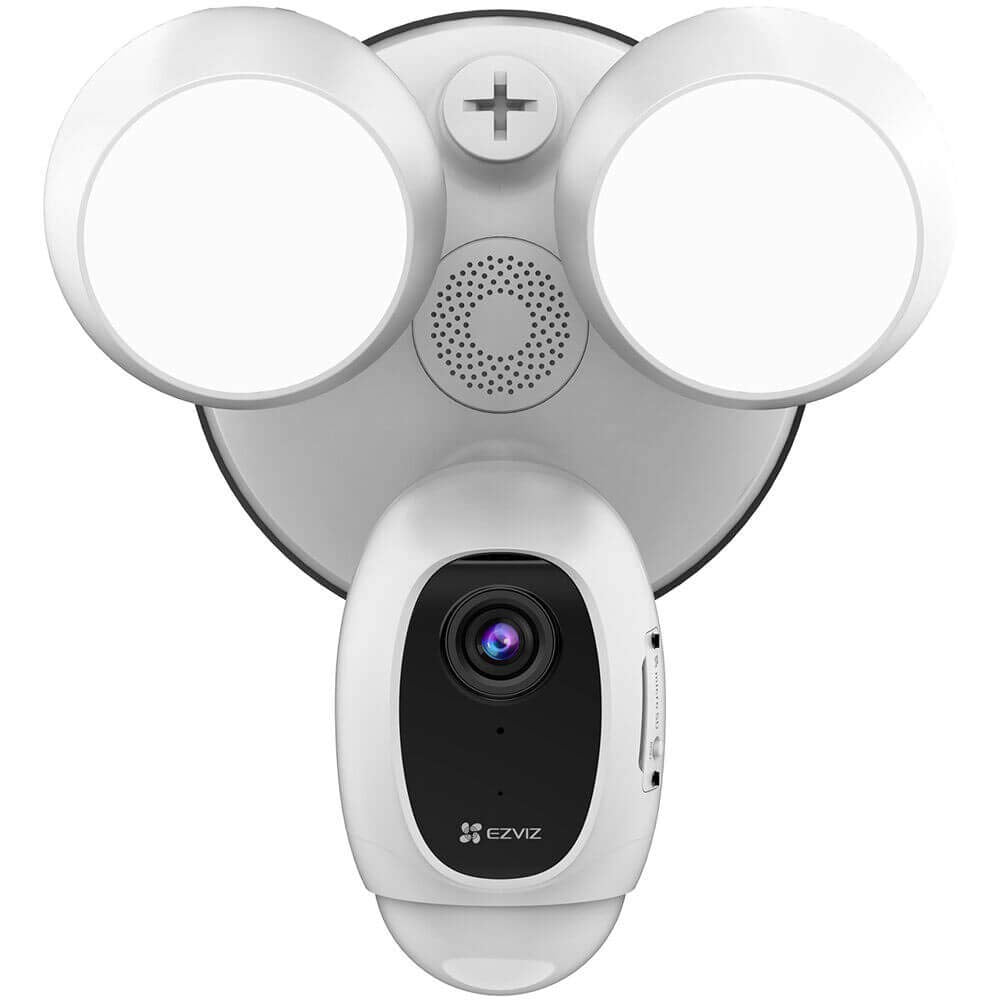 Ezviz Floodlight Security Camera Wifi 1080P, Motion Activated Enhanced With Pir&H265, Floodlight&Siren Alarm, Starlight Color Night Vision, Two Way Audio, Weather Proof (Lc1C)