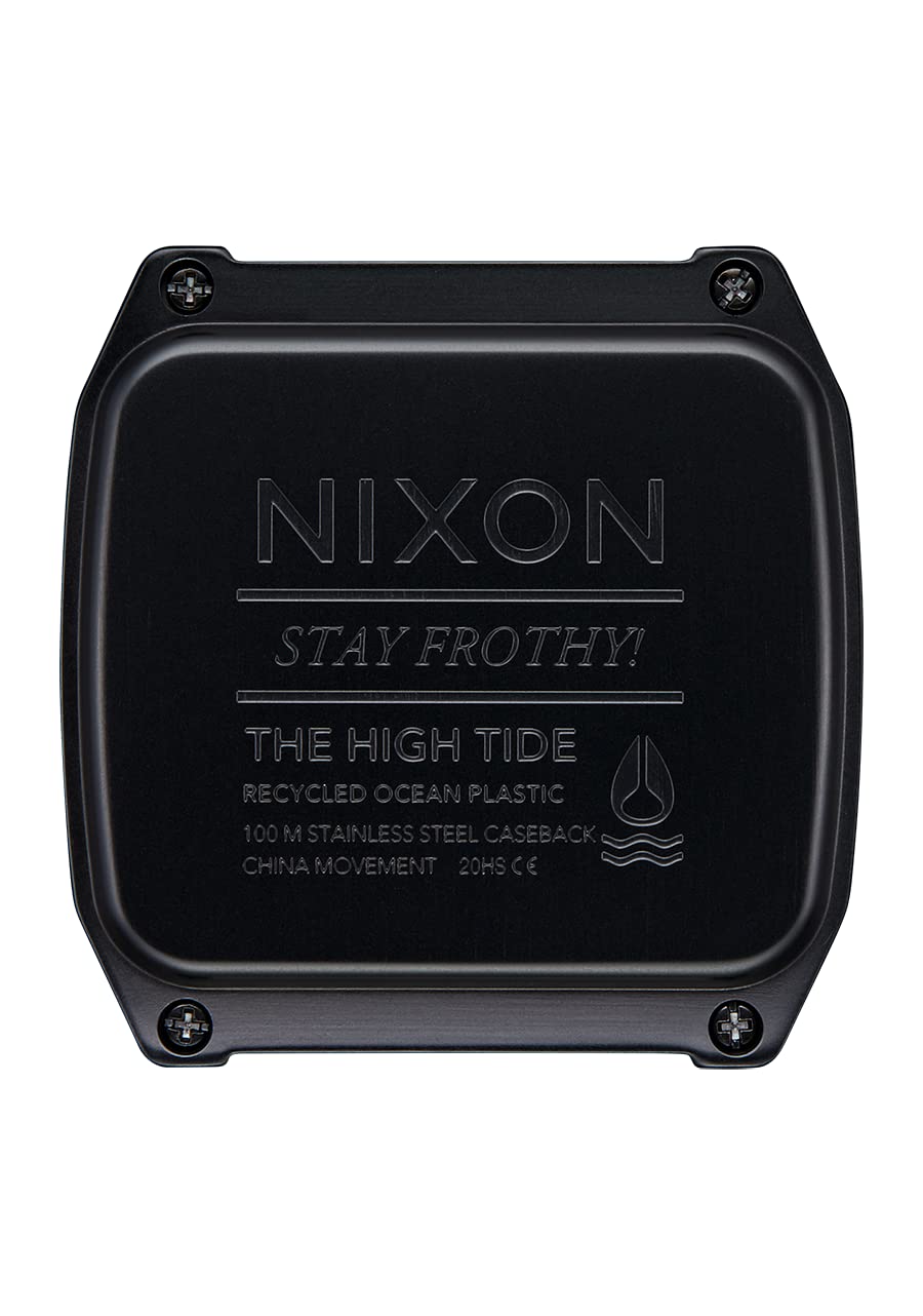 Nixon High Tide A1308 - All Black - Digital Watch For Men And Women - Water Resistant Surfing, Diving, Fishing Watch - Mens Wate