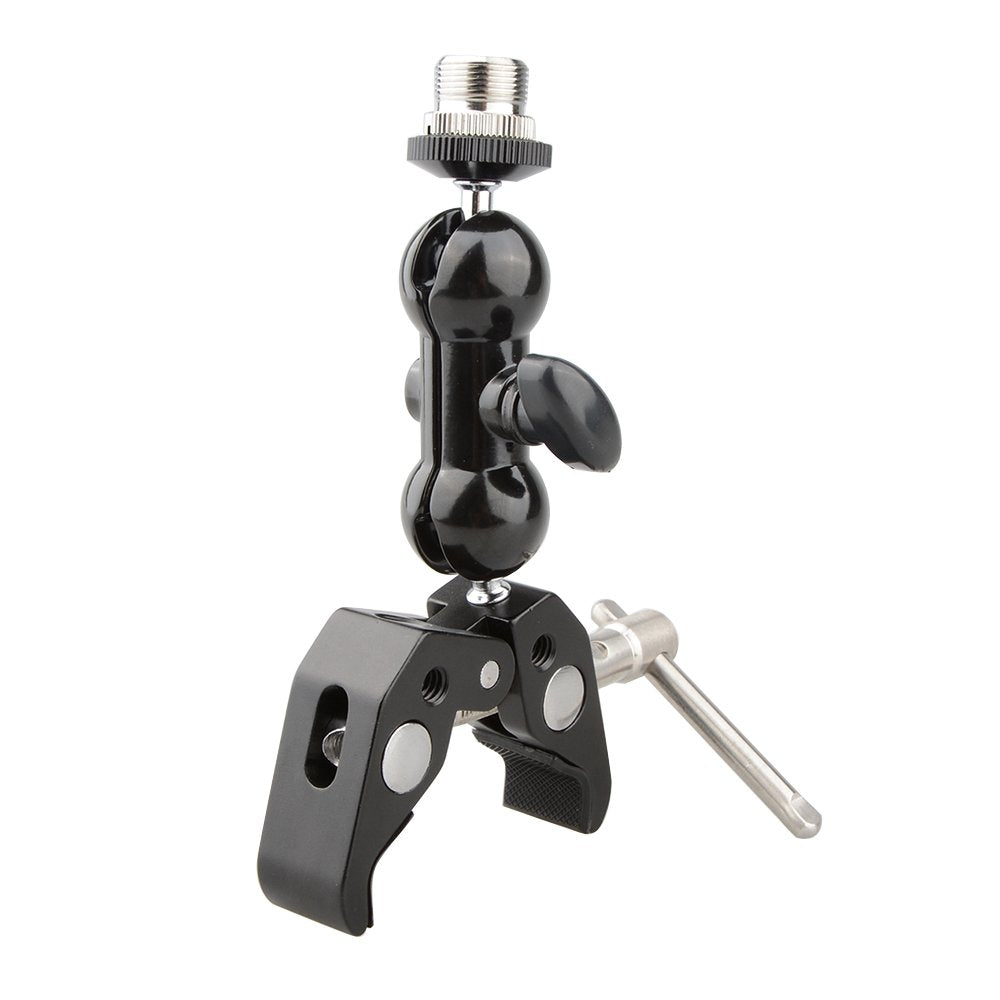 CAMVATE Crab clamp & Mini Ball Head Camera Mount for Microphones - 1196