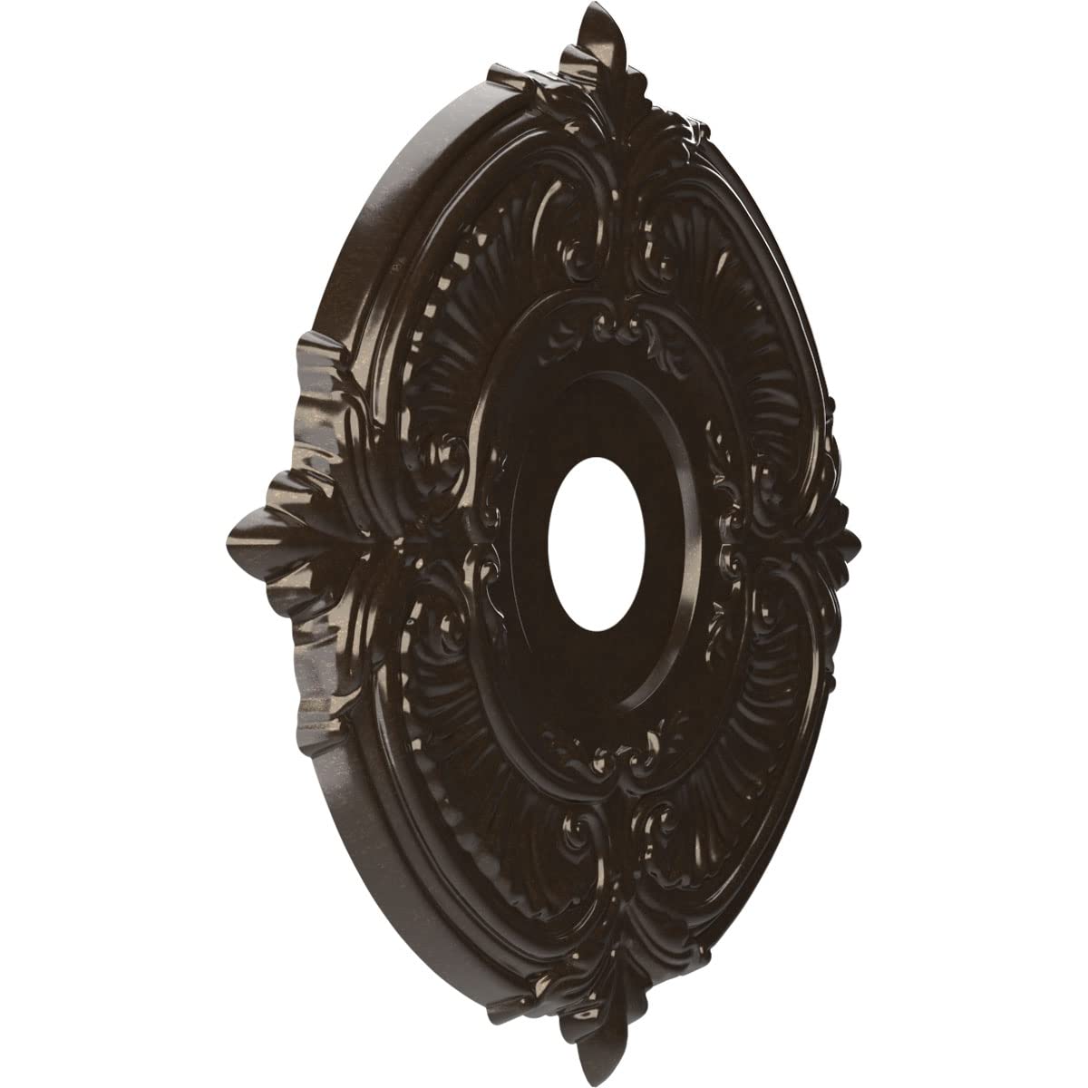 Ekena Millwork Cmp19Ateru Attica Thermoformed Pvc Ceiling Medallion (Fits Canopies Up To 6 3/4), 19Od X 3 1/2Id X 1P, Universal