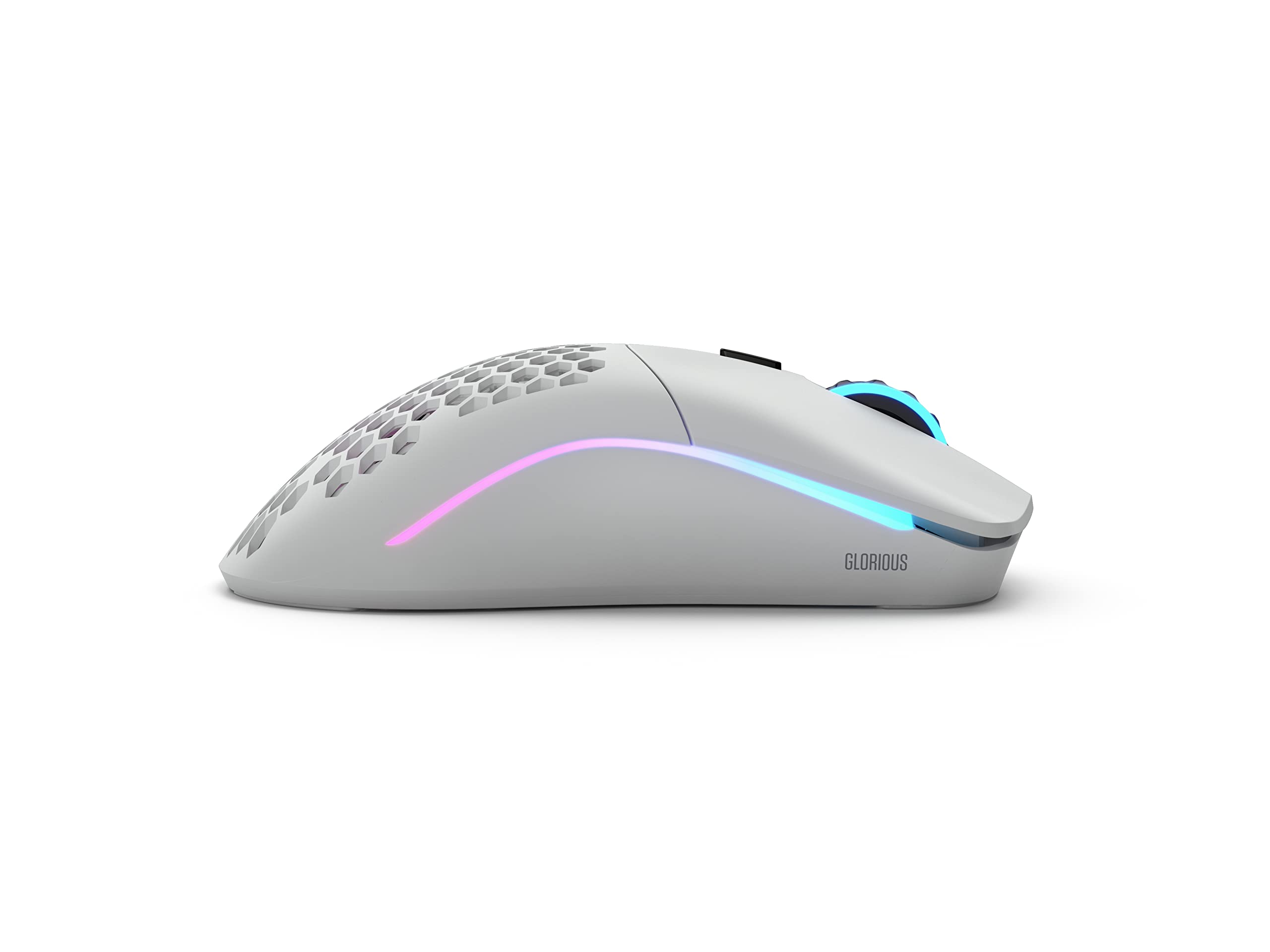 Glorious Model O Wireless Gaming Mouse   Superlight, 69G Honeycomb Design, Rgb, Ambidextrous, Lag Free 2.4Ghz Wireless, Up To 71