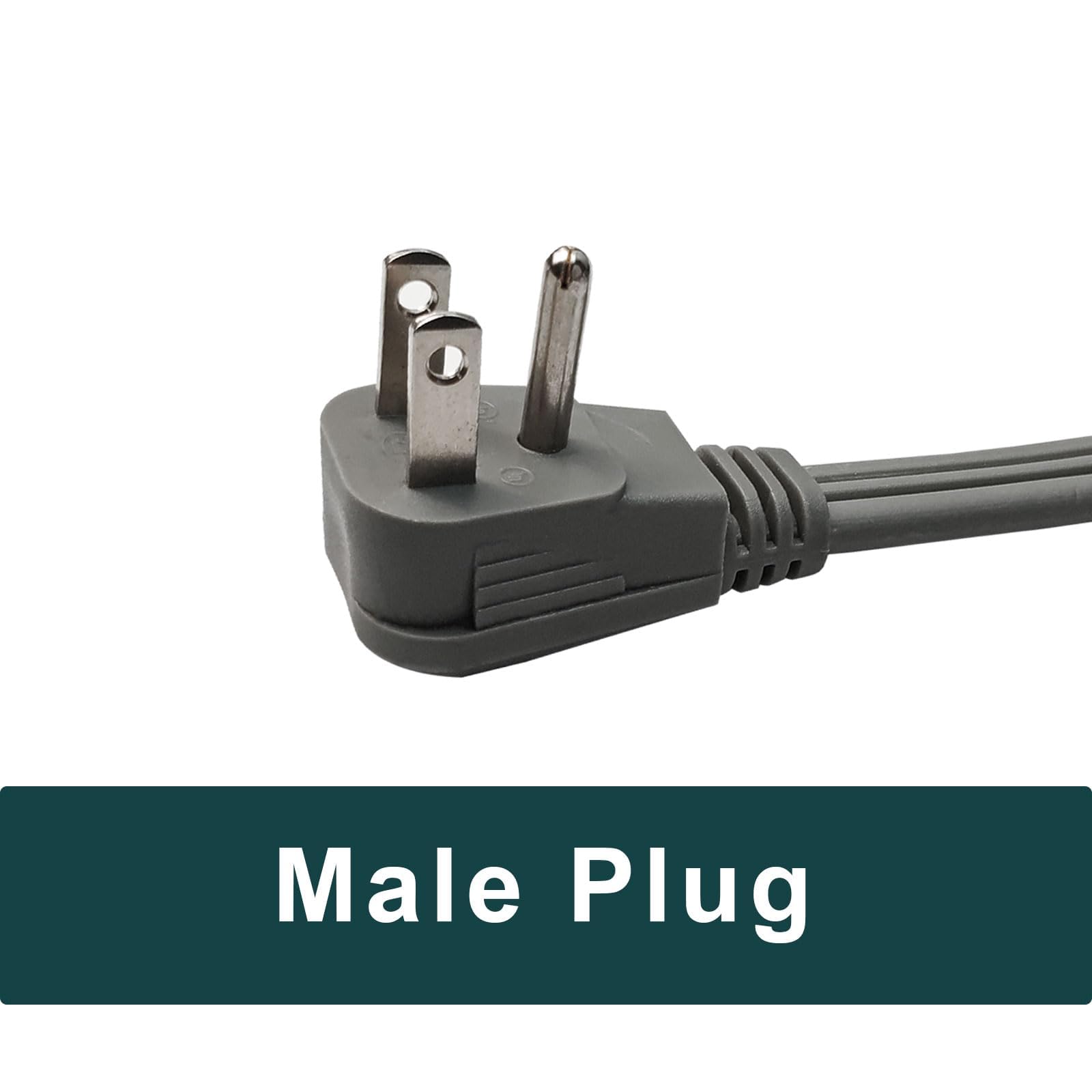 Ep 15 Ft Heavy Duty Appliance Extension Cord   14 Gauge 3 Prong Grounded Cable Wire, Ideal For Air Conditioners, Refrigerators,