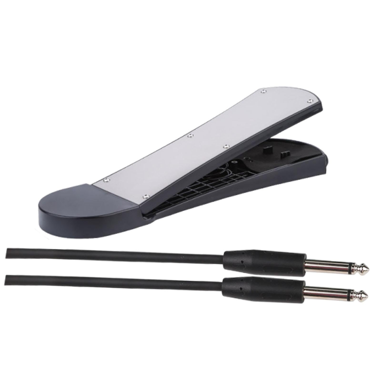 Ujeavette Drum Pedal Training Percussion Instrument Pedal Convenience With Cable Black 1 Piece