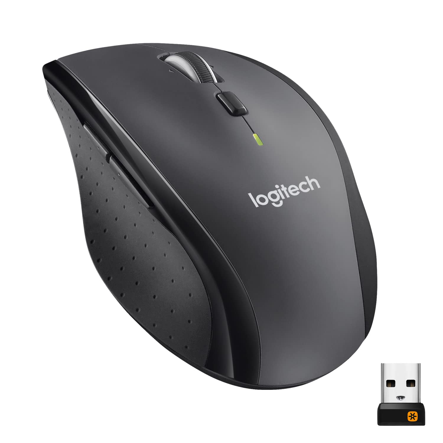 Logitech M705 Marathon Wireless Mouse, 2.4 Ghz Usb Unifying Receiver, 1000 Dpi, 5 Programmable Buttons, 3 Year Battery, Compatib