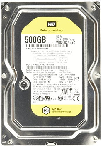Wd 500Gb Re Enterprise Hard Drive Sata Iii 7200 Rpm 64 Mb   Wd5003Abyz