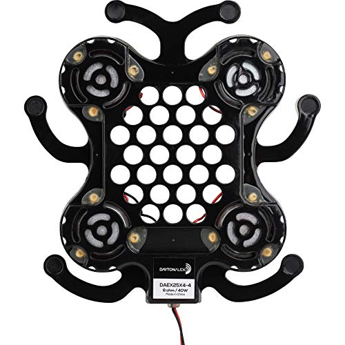 Dayton Audio Daex25X4 4 Bullfrog Vented Disc Spider 25Mm X 4 Exciter With 320Mm Cable 40W 8 Ohm
