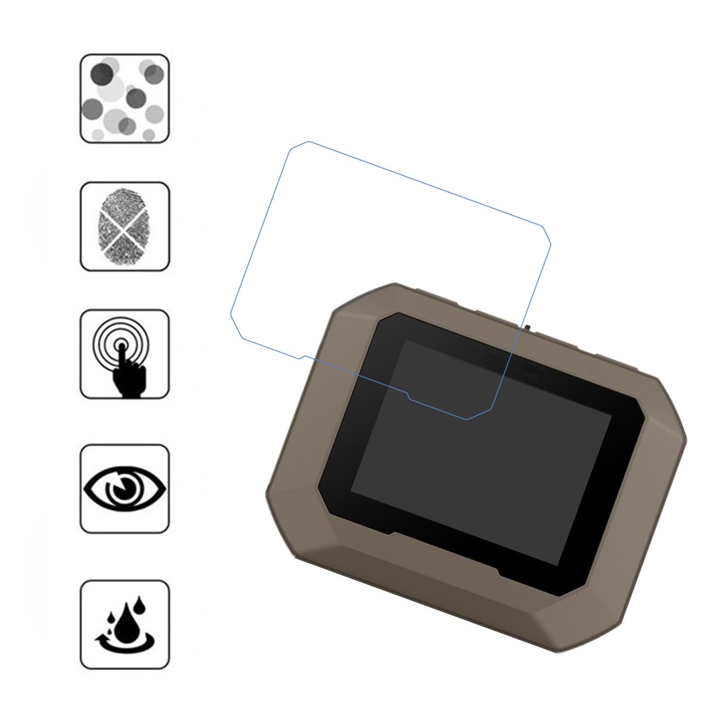 Aemus Screen Protector Compatible For Garmin Xero C1 Pro Chronograph (6 Pack) Hd Pet Protector Film