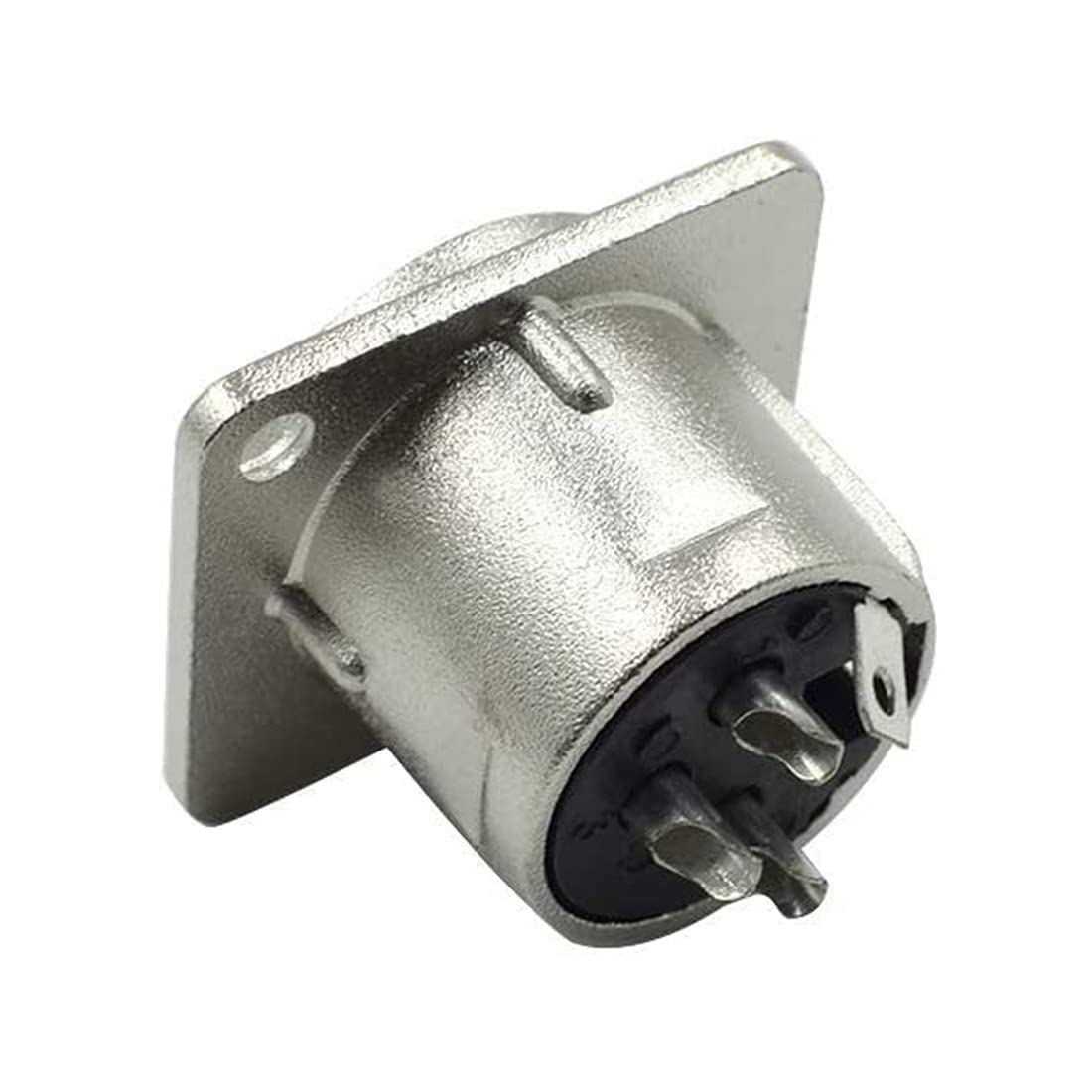 Bnafes Xlr Male Jack 3 Pin   Panel Mount Jacks D Series Size Xlr M Connector 6 Pack