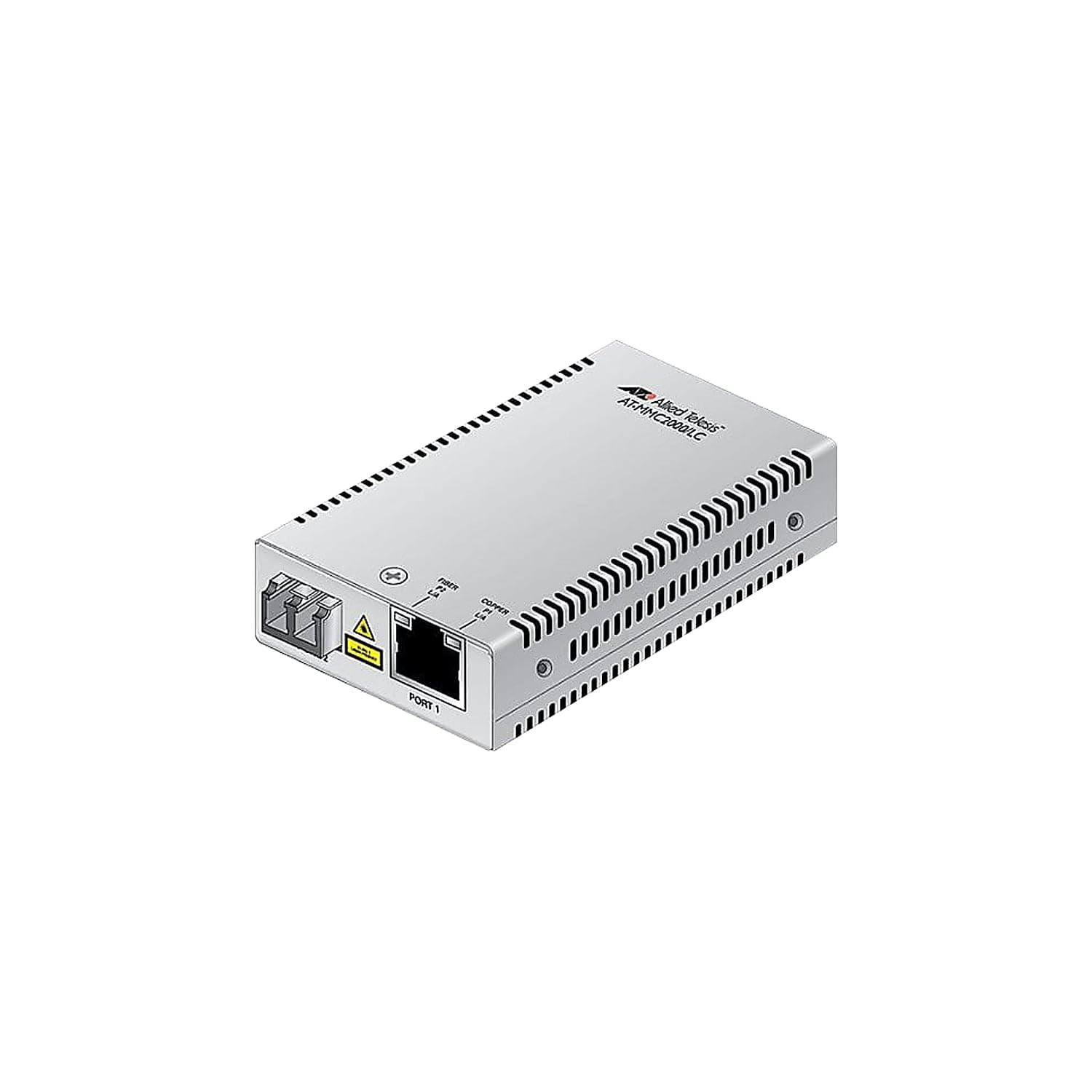 Allied Telesis MMC2000/LC Transceiver/Media Converter - 1 x Network (RJ-45) - 1 x LC Ports - Multi-mode - Gigabit Ethernet - 10/