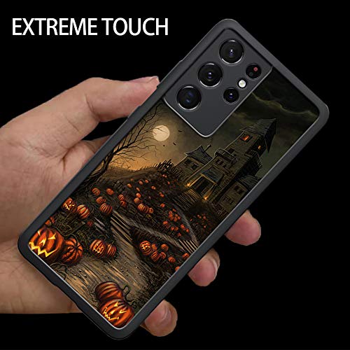 Vuttoo For Samsung Galaxy S21 Ultra Case   Halloween Haunted House Pattern Phone Case   Tpu Shock Absorption Protection Phone Co