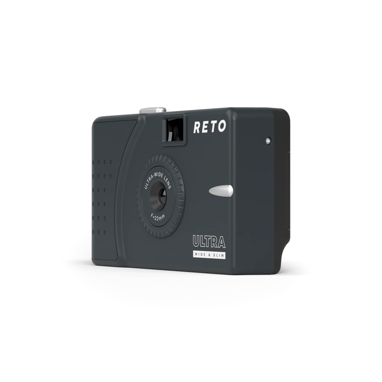 Reto Ultra Wide And Slim 35Mm Reusable Daylight Film Camera   22Mm Wide Lens, Focus Free, Light Weight, Easy To Use (Charcoal)