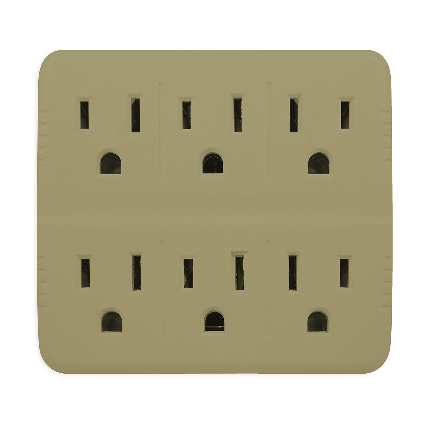 Gogreen Power 6 Outlet Wall Tap 3Pk, Tan   Gg 16000Tt (Gg 16000Tt 3)
