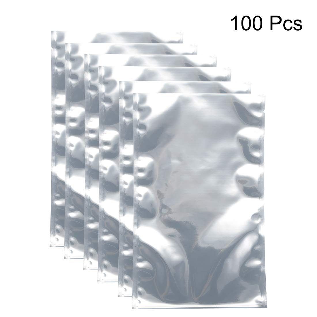 Uxcell Antistatic Shield Shielding Bag, Flat Open Top Anti Static Bag For Electronic Devices, 6X10 Inch(160X260Mm), 100 Pcs
