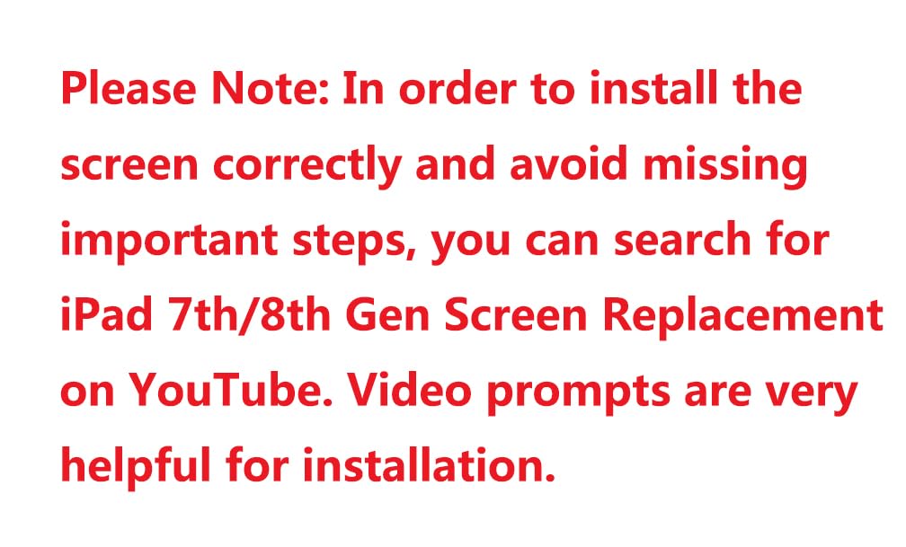 For Ipad 7 7Th / 8 8Th Gen Screen Replacement 2 Pack Digitizer 2019/2020 10.2 Inch, For 7Th 8Th Generation A2197 A2198 A2200, A2