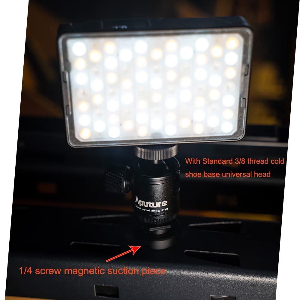 Aputure Mc Pro Camera Light,5W High Brightness 1585 Lux At 0.5M,2000 10000K Adjustable Magnetic Attraction And Ip65 Weatherproof