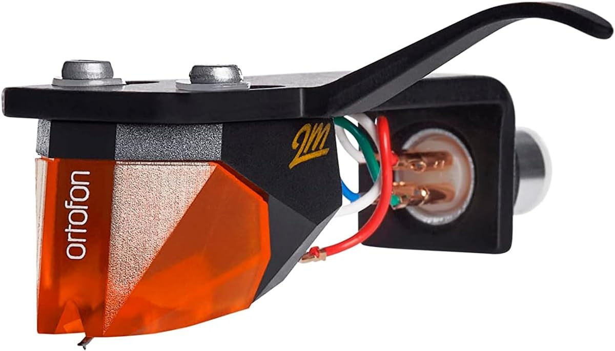 Ortofon 2M Bronze Premounted   2M Bronze Pickup Mounted On Sh 4 Black Headshell | Easy Mount On S Shaped Tone Arms | Bronze/Black