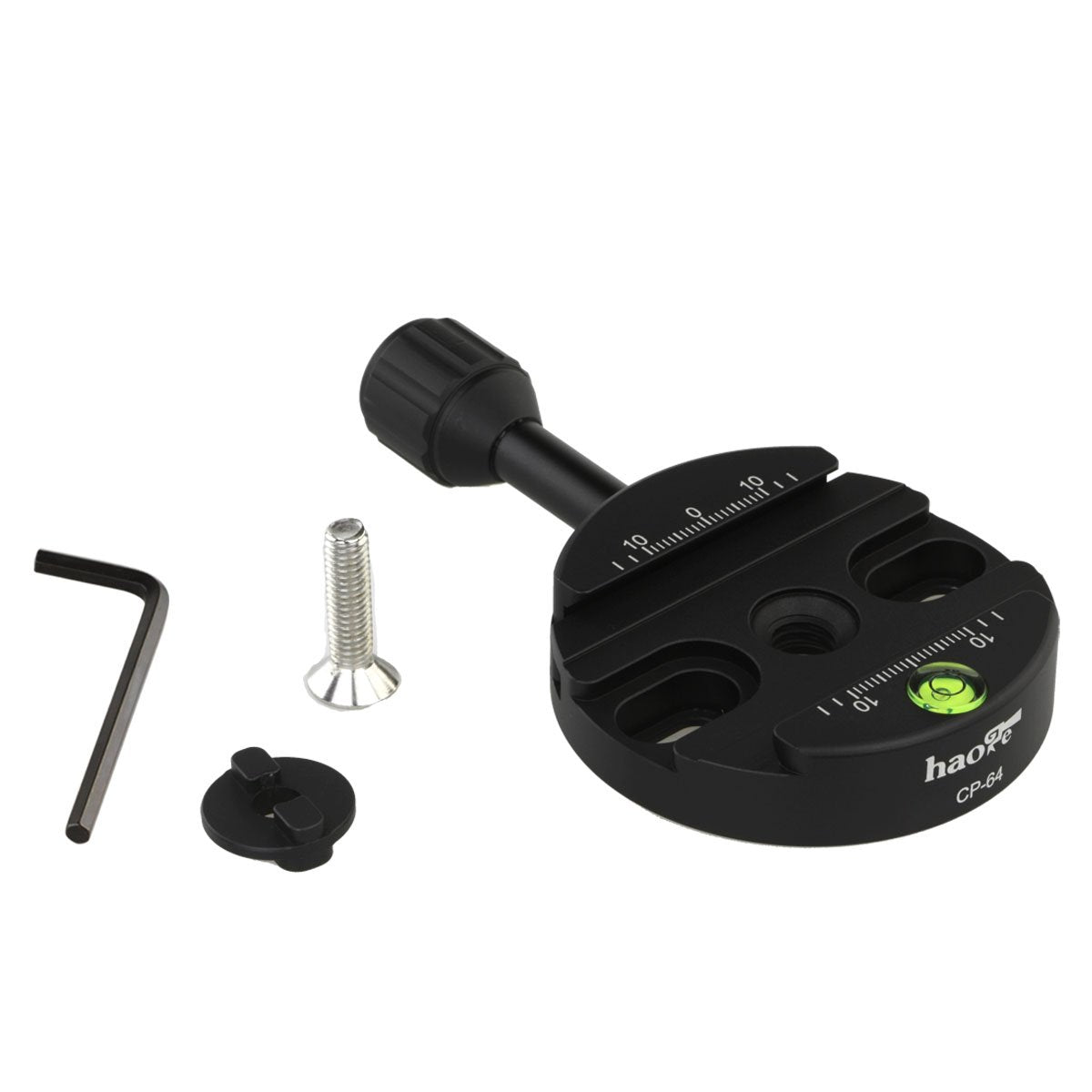 Haoge Combo Boss Adapter Convertor With Cp 64 64Mm Arca Swiss Compatible Quick Release Clamp For Manfrotto Tripod Ball Head Clamp Replacement