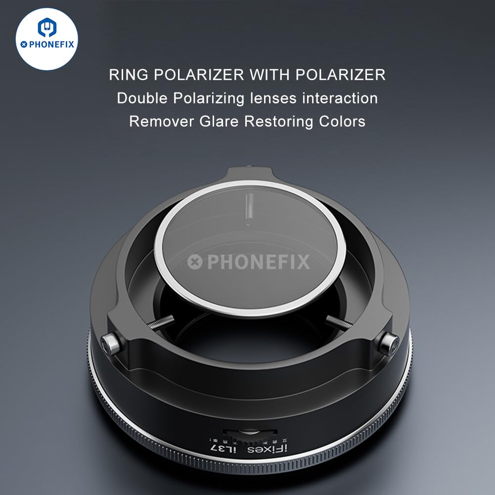 Ifixes Il37 Microscope Polarized 96 Led Ring Light Anti Glare Microscope Lamp Illuminator For Soldering Repair Industrial Camera