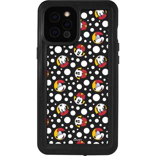Skinit Waterproof Phone Case Compatible With Iphone 12 Pro Max   Officially Licensed Disney Minnie Mouse Bubbles Design