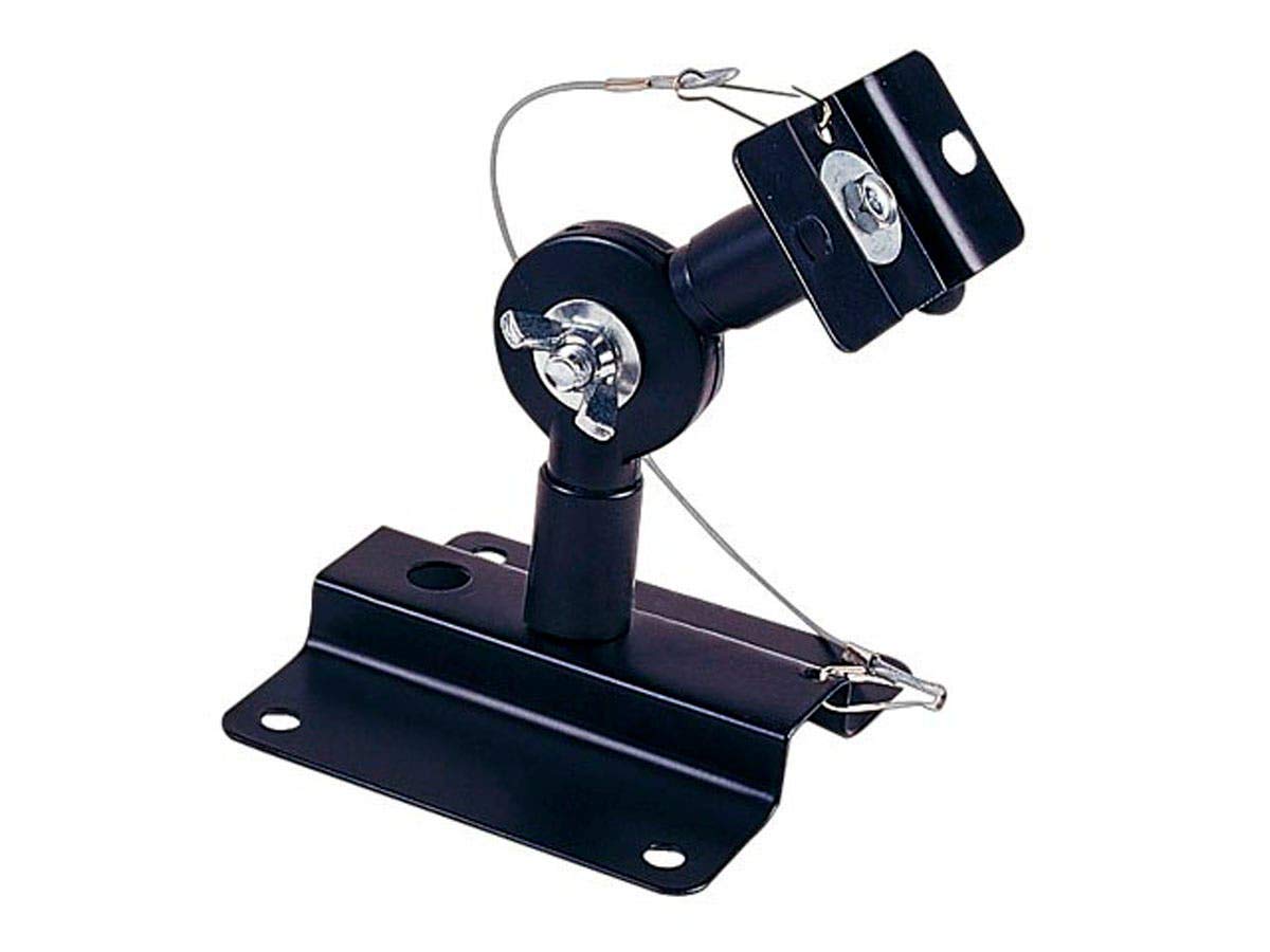Monoprice 106839 Adjustable 33 Lb. Capacity Speaker Wall Mount Brackets (Pair) Black