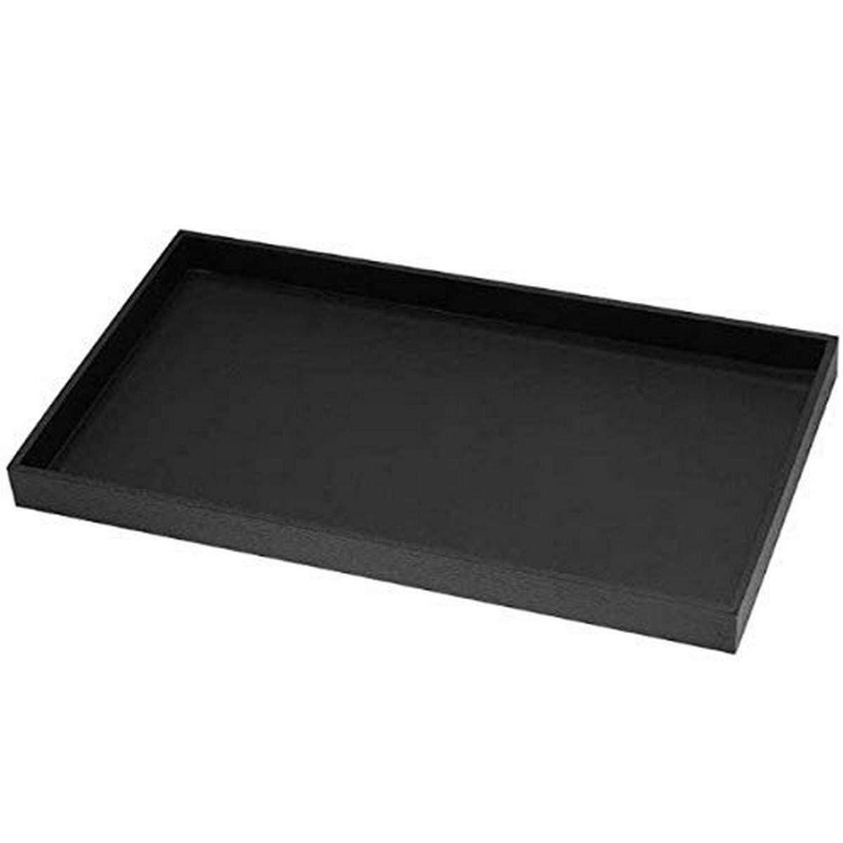 Beadaholique 14.75 by 8.25 by 1-Inch Jewelry Display Tray, Standard, Black
