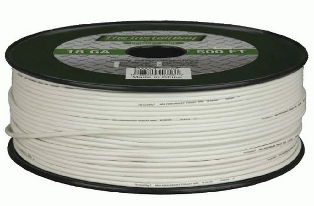 Install Bay Pwyl18500 Primary Wire 18 Gauge   Yellow (500 Feet)