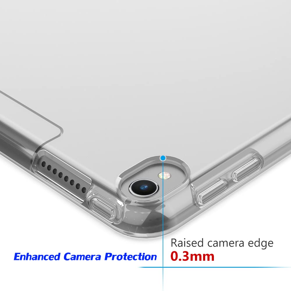 Puxicu Clear Case For Ipad Pro 9.7 (2016 Old Model), Slim Design Flexible Soft Tpu Protective Cover For Ipad Pro 9.7 Inch (Model