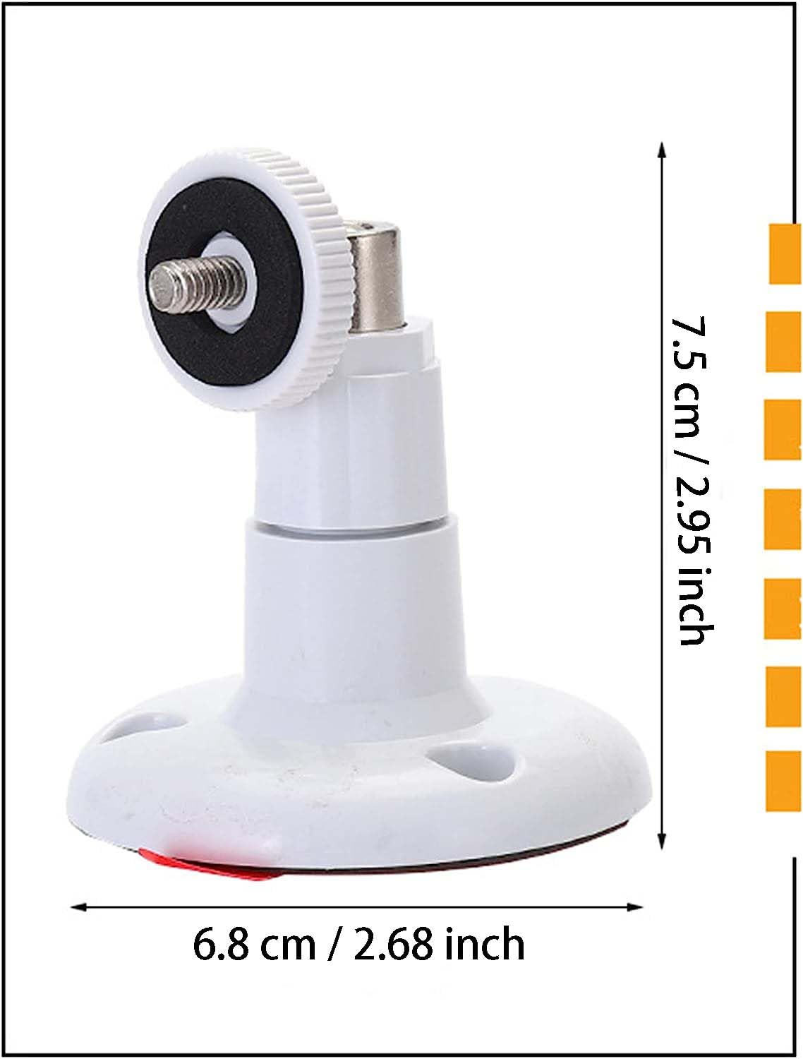 3 Packs Adhesive Ring Camera Mount Wall Mount Holder Compatible With Outdoor Security Camera, 360 Degree Adjustable Security Mou