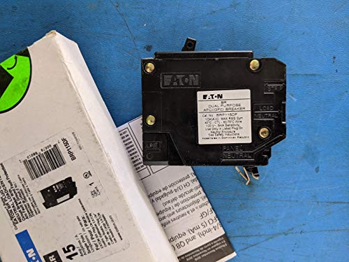 Cutler Hammer Eaton 15 Amps Arc Fault/Ground Fault Single Pole Circuit Breaker   Case Of: 1